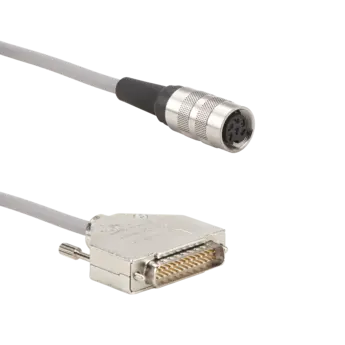 Connection cables for strain gauge torque or force sensors, M16x0.75 6-pole neg. to D-Sub 25-pole pos. / KSM-6B 6-pole cables KSM-6B for force or torque sensors.