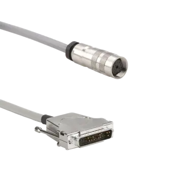 KSM186420SP Connection cable for Como Torque-4503B, 4552A voltage, M16x0.75 12-pole neg. to D-Sub 25-pole pos., custom length