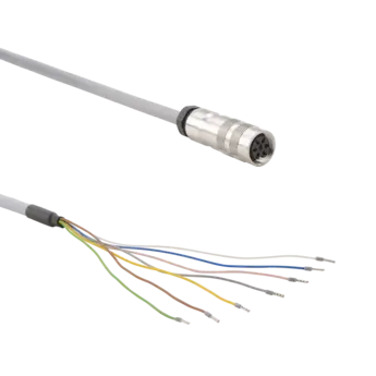 Cables para sensores de par, 7 polos / KSM-7 Cables de 7 polos para sensores de par de galgas extensométricas.