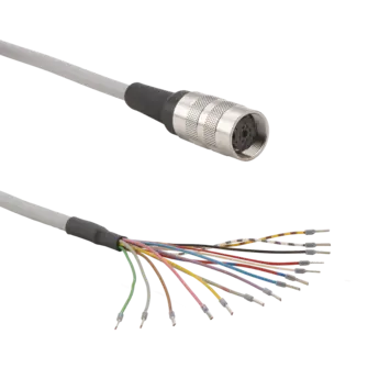 KSM385370SP Câble de raccordement pour capteurs de couple à jauge de contrainte, M16x0.75 14 pôles nég. à extrémité libre, longueur personnalisée