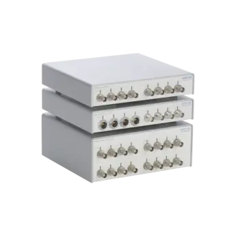 The versatile LabAmp charge amplifier family with integrated data acquisition is suitable for quasi-static and/or dynamic measurements with piezoelectric sensors and dynamometers but also Piezotron (IEPE) sensors, or sensors with voltage output.