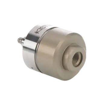 Piezoelectric pressure sensor with very high sensitivity, with cover