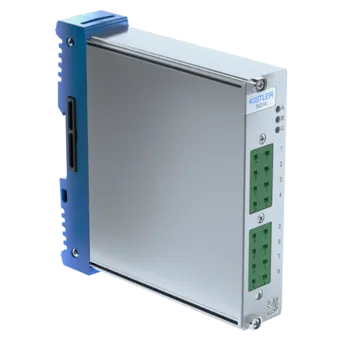 5521A32T2 Measurement module KiDAQ for thermocouples, DIN Rail, EtherCAT, thermocouple type K, color yellow (ANSI)
