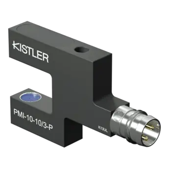 These compact fork light barriers have integrated electronics and high resolution and repeatability.