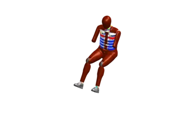 W50-00000 Anthropomorphic test device WorldSID-50M, side impact crash test dummy