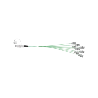 Estos cables adaptadores de uso universal y alto aislamiento vienen con un conector Fischer de 9 pin pos. y ocho conectores BNC pos.