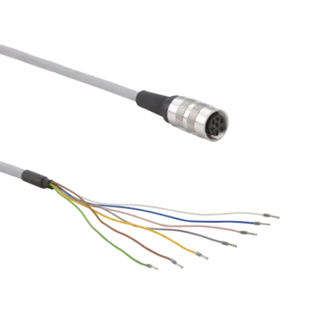 Connection cables for strain gauge torque sensors with twisted pair, M16x0.75 7-pole neg. to open end / Z90032 Connection cables Z90032 for DMS torque sensors only.