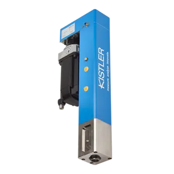 The NC joining module NCFC Type 2163A (in two sizes of 55 and 80 kN) with integrated strain gauge force sensor for force and displacement monitored assembly and joining processes. 