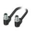 Hybrid cables with M12 connectors for the power supply and network connection of high-performance measuring devices.