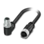 Hybrid cables with M12 connectors for the power supply and network connection of high-performance measuring devices.