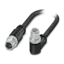 Hybrid cables with M12 connectors for the power supply and network connection of high-performance measuring devices.
