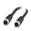Hybrid cables with M12 connectors for the power supply and network connection of high-performance measuring devices.