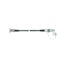 These connecting cables are for multicomponent dynamometers with a high insulation (10^13 Ω) and metal sheath. They have 3 conductors.