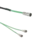 Separation cables for piezoelectric sensors, V3-A pos. to 2 x KIAG 10-32 pos. / 1698AP Separation cables used for multi-axis measurements.