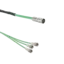 Cables 1698AV used for triaxial measurements in multi-axis force sensors. Package contains 3 x Coupling for general purpose KIAG 10-32 neg. to BNC pos.