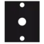 These mounting bases for acceleration sensors provide ground isolation for the accelerometer.